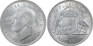 1939(m) Florin KM-40  Ag MS64