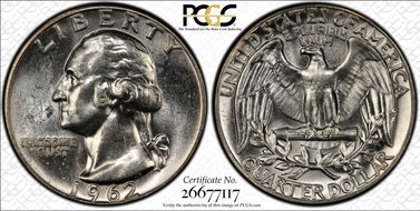 1962 25C Type B Reverse, FS-901 MS62