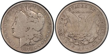 1878 8TF $1 VAM 5, Doubled RIB G4