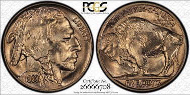 1938-D/S 5C Buffalo MS65