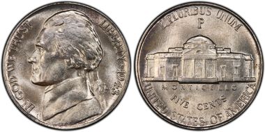 1943-P 5C DDO, FS-106 MS64