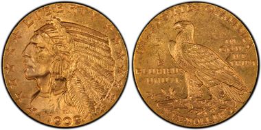 1909 $5 MS63