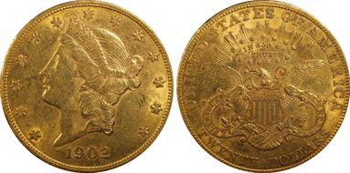 1902-S $20 AU55