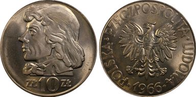 1966 MW 10 Zl Kosciuszko MS66