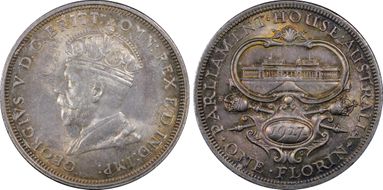 1927(m) Florin Canberra  KM-31 MS64+