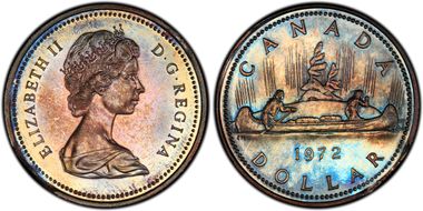 1972 $1 Voyageur Ni SP65