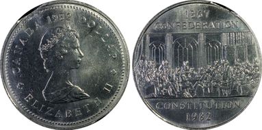 1982 $1 Constitution MS65