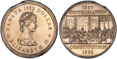1982 $1 Constitution MS65