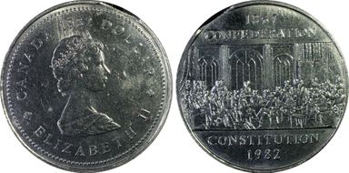 1982 $1 Constitution MS63