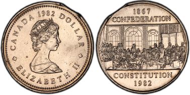 1982 $1 Constitution MS63