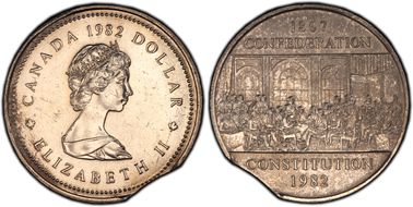 1982 $1 Constitution MS62