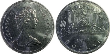 1983 $1 Voyageur MS65