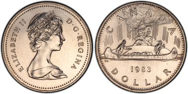 1983 $1 Voyageur MS65