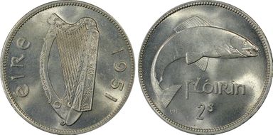 1951 Florin MS65