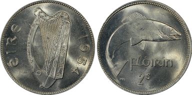1954 Florin KM-15a MS65