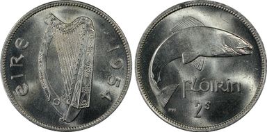 1954 Florin KM-15a MS65
