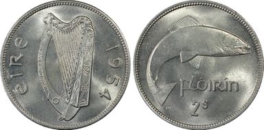 1954 Florin KM-15a MS65