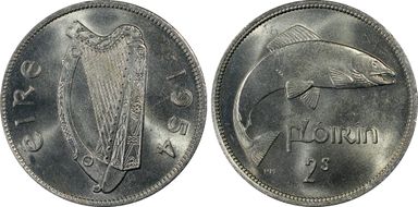 1954 Florin KM-15a MS65