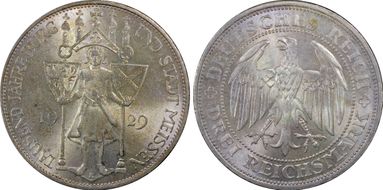 1929-E 3 Mk Meissen J-338 MS65