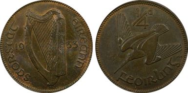 1933 1/4D MS64BN