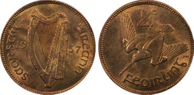 1937 1/4D MS64RD