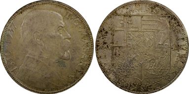 1937 20 Kor Death of Masaryk MS64