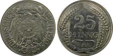 1910-A 25 Pfg J-18 MS64