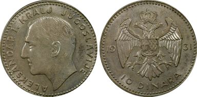 1931(l) 10 Din AU58