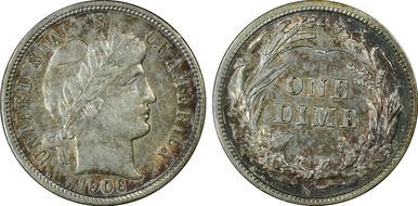 1906-S 10C AU55