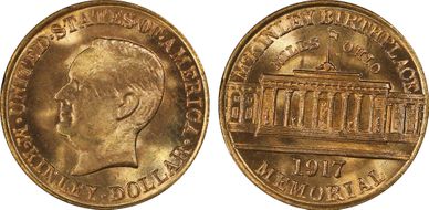 1917 G$1 McKinley MS66+