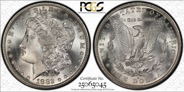 1882-S $1 MS67