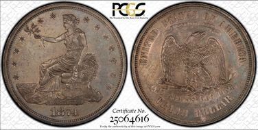 1874 T$1 PR55
