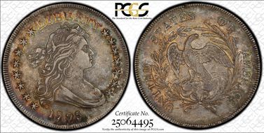 1795 $1 Draped Bust, Centered AU50