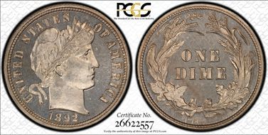 1892 10C PR64
