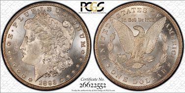 1893-CC $1 MS63+