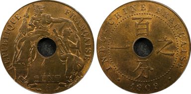 1909-A 1C Lec-66 MS64RB