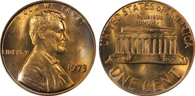 1973 1C MS64RD