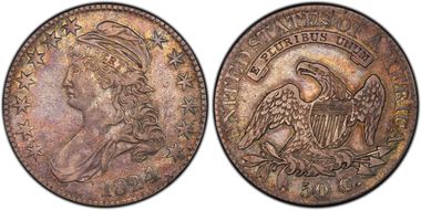 1824/4 50C O-109 XF40