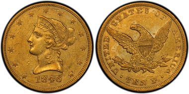 1846 $10 AU53