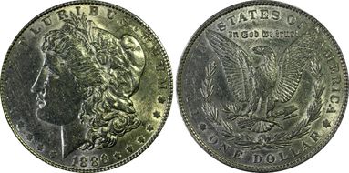 1886 $1 AU55