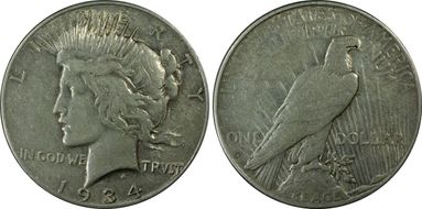 1934-S $1 VF35