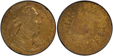 (1790s) AE Medal Washington-Success Large, Plain Edge AU50