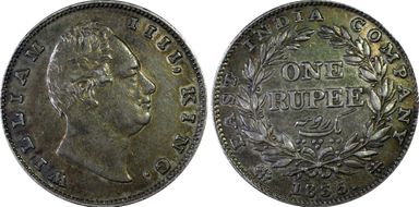 1835.(B) Rupee SW-1.47 ↑↑ AU53