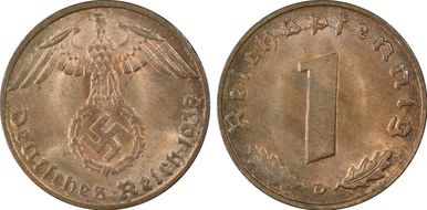 1938-D Pfg J-361 MS64RB