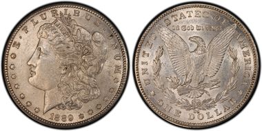 1889-CC $1 AU58