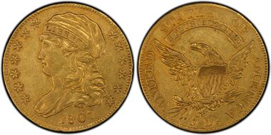 1807 $5 Capped Bust XF45