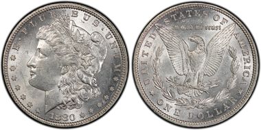 1880 $1 VAM 23 80/79 AU58
