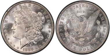 1888-O $1 VAM 9, Doubled Arrows MS65