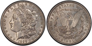1899-O $1 VAM 32, Micro O XF45