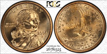 2006-D SAC$1 MS67